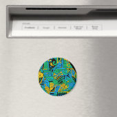 Handgemachte und digital gestrichene Muster Art 21 Magnet (In Situ (Geschirrspüler))