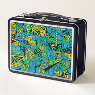 Handgemachte und digital gestrichene Muster Art 21 Metall Brotdose