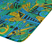 Handgemachte und digital gestrichene Muster Art 21 Schneidebrett (Ecke)