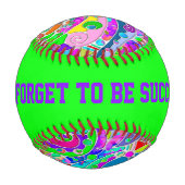 Handgemachte und digital gestrichene Muster Art 22 Baseball (Rückseite)