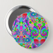 Handgemachte und digital gestrichene Muster Art 22 Button (Vorne & Hinten)