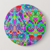 Handgemachte und digital gestrichene Muster Art 22 Button (Vorderseite)