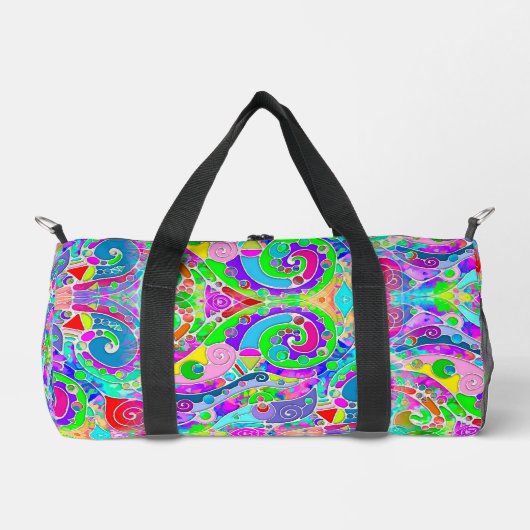 Handgemachte und digital gestrichene Muster Art 22 Duffle Bag (Vorderseite)
