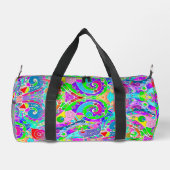 Handgemachte und digital gestrichene Muster Art 22 Duffle Bag (Rückseite)