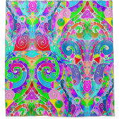 Handgemachte und digital gestrichene Muster Art 22 Duschvorhang (Vorderseite)