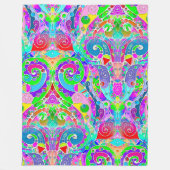 Handgemachte und digital gestrichene Muster Art 22 Fleecedecke (Vorderseite)