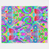 Handgemachte und digital gestrichene Muster Art 22 Fleecedecke (Vorderseite (Horizontal))