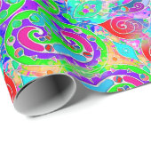Handgemachte und digital gestrichene Muster Art 22 Geschenkpapier (Rolleneckpunkt)