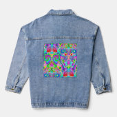 Handgemachte und digital gestrichene Muster Art 22 Jeansjacke (Rückseite)
