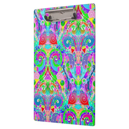 Handgemachte und digital gestrichene Muster Art 22 Klemmbrett (Links)