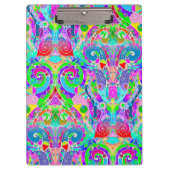 Handgemachte und digital gestrichene Muster Art 22 Klemmbrett (Vorderseite)