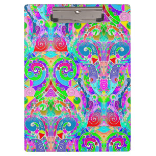 Handgemachte und digital gestrichene Muster Art 22 Klemmbrett