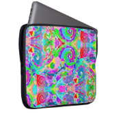 Handgemachte und digital gestrichene Muster Art 22 Laptopschutzhülle (Vorne Rechts)