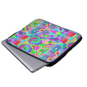 Handgemachte und digital gestrichene Muster Art 22 Laptopschutzhülle (Vorne Knopf)