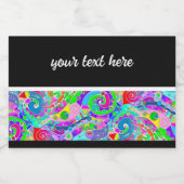 Handgemachte und digital gestrichene Muster Art 22 Lebensmitteletikett (Einzelnes Label)