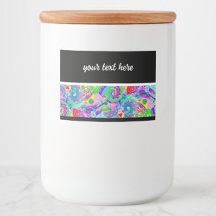 Handgemachte und digital gestrichene Muster Art 22 Lebensmitteletikett