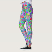 Handgemachte und digital gestrichene Muster Art 22 Leggings (Links)