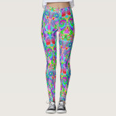Handgemachte und digital gestrichene Muster Art 22 Leggings (Vorderseite)