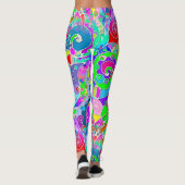 Handgemachte und digital gestrichene Muster Art 22 Leggings (Rückseite)