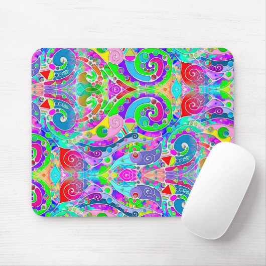 Handgemachte und digital gestrichene Muster Art 22 Mousepad (Mit Mouse)
