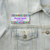 Handgemachte und digital gestrichene Muster Art 22 Namensschild (Beispiel)