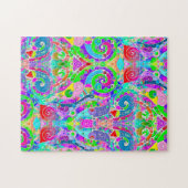 Handgemachte und digital gestrichene Muster Art 22 Puzzle (Horizontal)