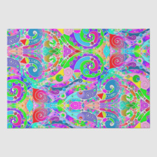 Handgemachte und digital gestrichene Muster Art 22 Seidenpapier