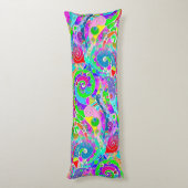 Handgemachte und digital gestrichene Muster Art 22 Seitenschläferkissen (Rückseite (Vertikal))