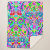 Handgemachte und digital gestrichene Muster Art 22 Sherpadecke (Vorderseite)