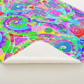 Handgemachte und digital gestrichene Muster Art 22 Sherpadecke (3/4)