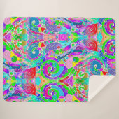 Handgemachte und digital gestrichene Muster Art 22 Sherpadecke (Vorderseite (Horizontal))