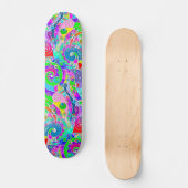 Handgemachte und digital gestrichene Muster Art 22 Skateboard (Vorderseite)