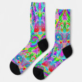 Handgemachte und digital gestrichene Muster Art 22 Socken (Linkes Detail)