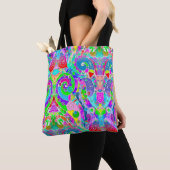 Handgemachte und digital gestrichene Muster Art 22 Tasche (Von Nahem)