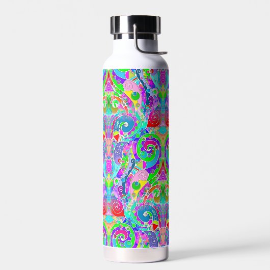 Handgemachte und digital gestrichene Muster Art 22 Trinkflasche (Links)