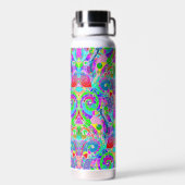 Handgemachte und digital gestrichene Muster Art 22 Trinkflasche (Rückseite)