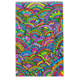 Handgemachte und digital gestrichene Muster Art 27 Kalender