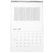 Handgemachte und digital gestrichene Muster Art 28 Kalender (Mär 2027)