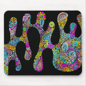 Handgemachte und digital gestrichene Muster Art 28 Mousepad (Vorne)