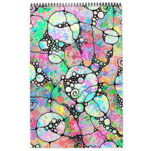 Handgemachte und digital gestrichene Muster Art 31 Kalender