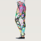 Handgemachte und digital gestrichene Muster Art 31 Leggings (Links)