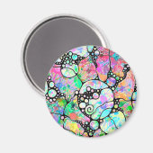 Handgemachte und digital gestrichene Muster Art 31 Magnet (Vorderseite/Rückseite)