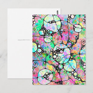 Handgemachte und digital gestrichene Muster Art 31 Postkarte