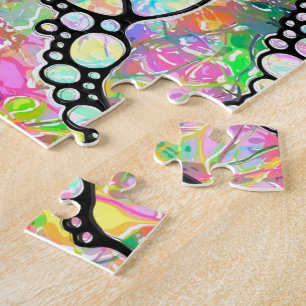 Handgemachte und digital gestrichene Muster Art 31 Puzzle