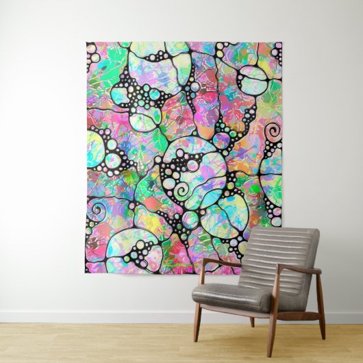 Handgemachte und digital gestrichene Muster Art 31 Wandteppich (Beispiel)