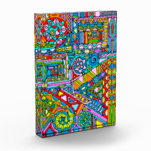 Handgemachte und digital gestrichene Muster Art 53 Fotoblock
