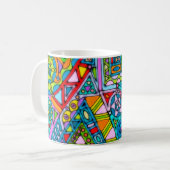 Handgemachte und digital gestrichene Muster Art 53 Kaffeetasse (Vorderseite Links)