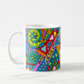 Handgemachte und digital gestrichene Muster Art 53 Kaffeetasse (Links)