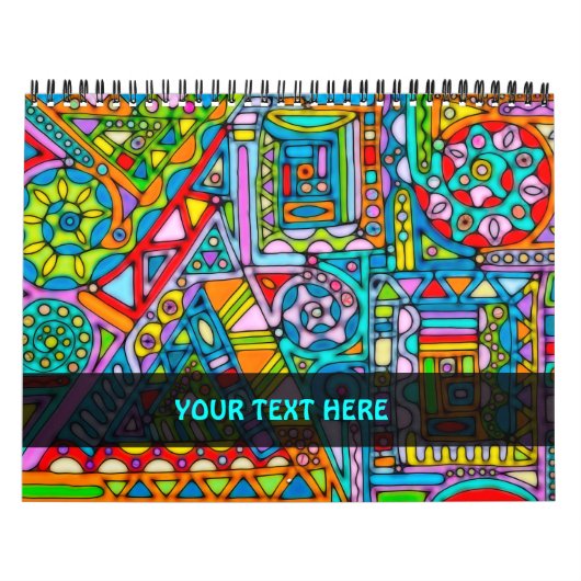 Handgemachte und digital gestrichene Muster Art 53 Kalender (Titelbild)