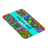 Handgemachte und digital gestrichene Muster Art 53 Magnet (Rechte Seite)